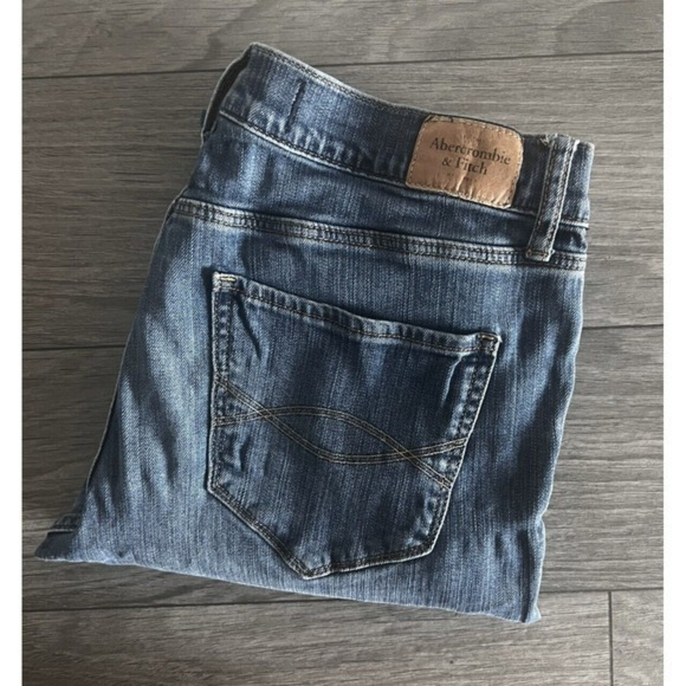 Abercrombie and Fitch Womens Brett‎ Perfect Stretch Open Hem Denim Jeans Size 8L